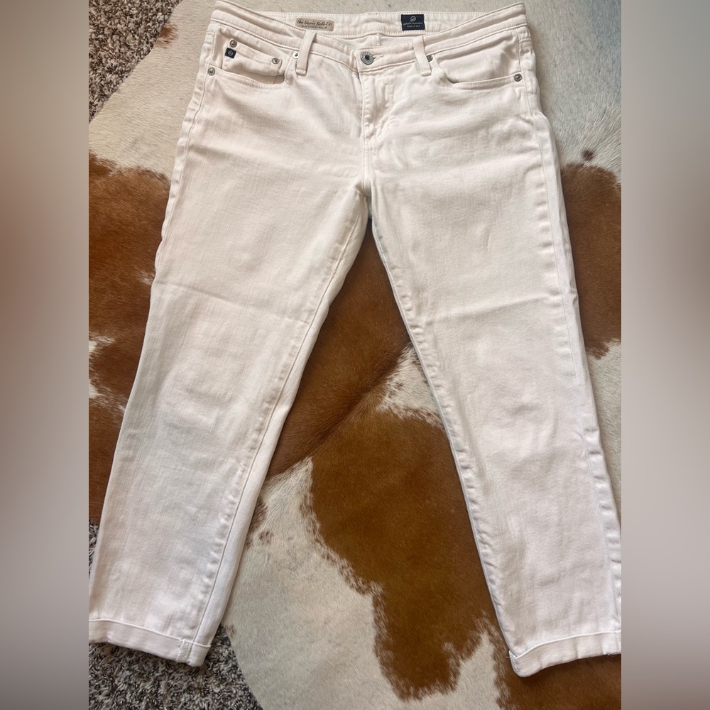 AG Adriano Goldschmied Women's Stevie Roll-Up Slim Straight Jeans ~ New, 31R